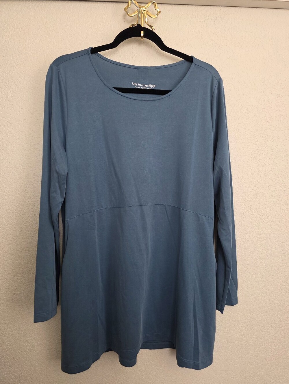 Soft Surroundings Lagenlook Long Flowy Tunic Sz L
